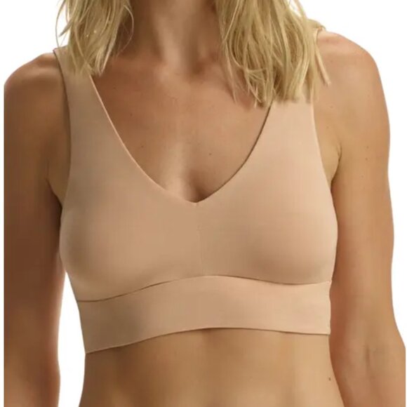 Commando Butter Comfy Curvy Bralette in Beige Size S6356